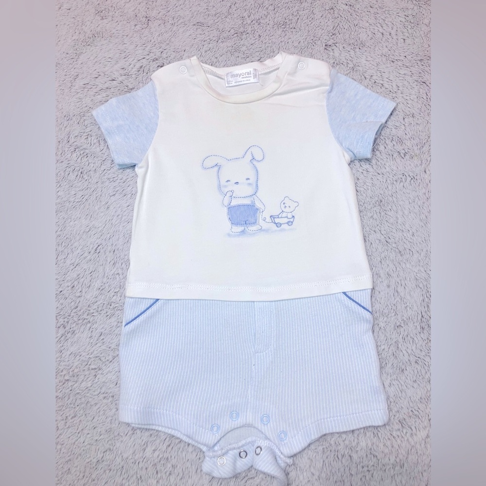 Mayoral baby blue set